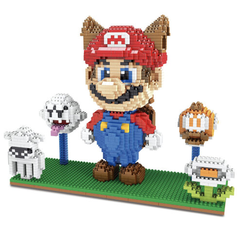 Super Mario Building Blocks Puzzle  Figures Educational Gift Brick Toys