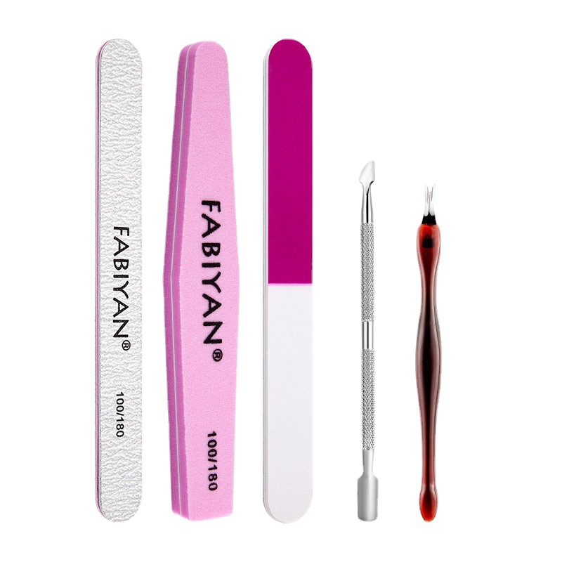 (10~piece Kit) Manicure Tools Set Nail File Polishing Stainless Steel Dead Skin Scissors Cuticle Pusher Nail Brush Cuticle Nipper Professional Nail Accessories Nail Trimming Manicure Tools