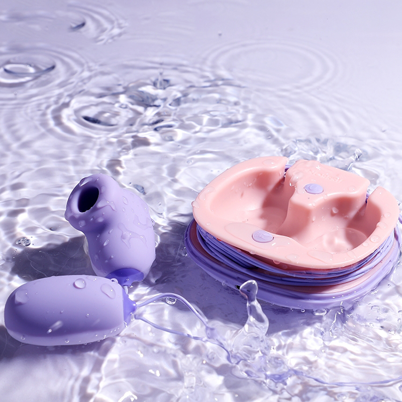JISSBON Clit Vibrator Vacuum Sucking Woman Sex Toy 2 In 1 Egg Vibrator G-Spot Nipple Stimulation Vibrating Massager Adult Toys