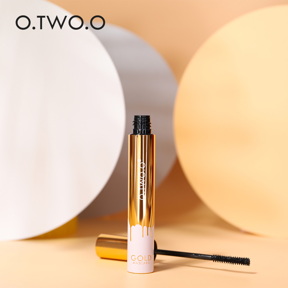 Mascara 3D Lengthening Black Lash Eyelash Extension Eye Lashes Brush Beauty Makeup Eye Cosmetics Tools Long Lasting Waterproof Golden Tube