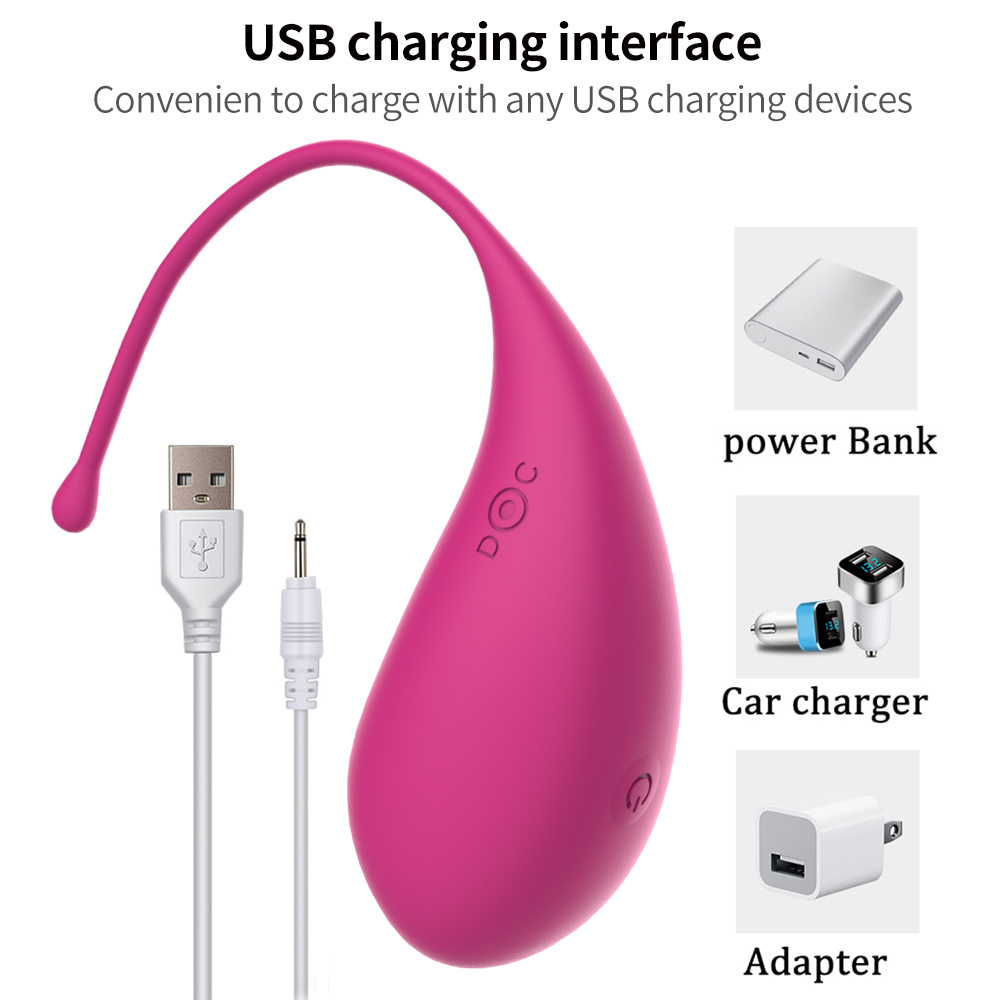 (Rose Red) Vibrating Dildo Vibrator Love Egg Adult Sex Toy Vaginal Balls Masturbator Clitoris G Spot Stimulator for Woman Wireless Remote Wearable 10 Speeds