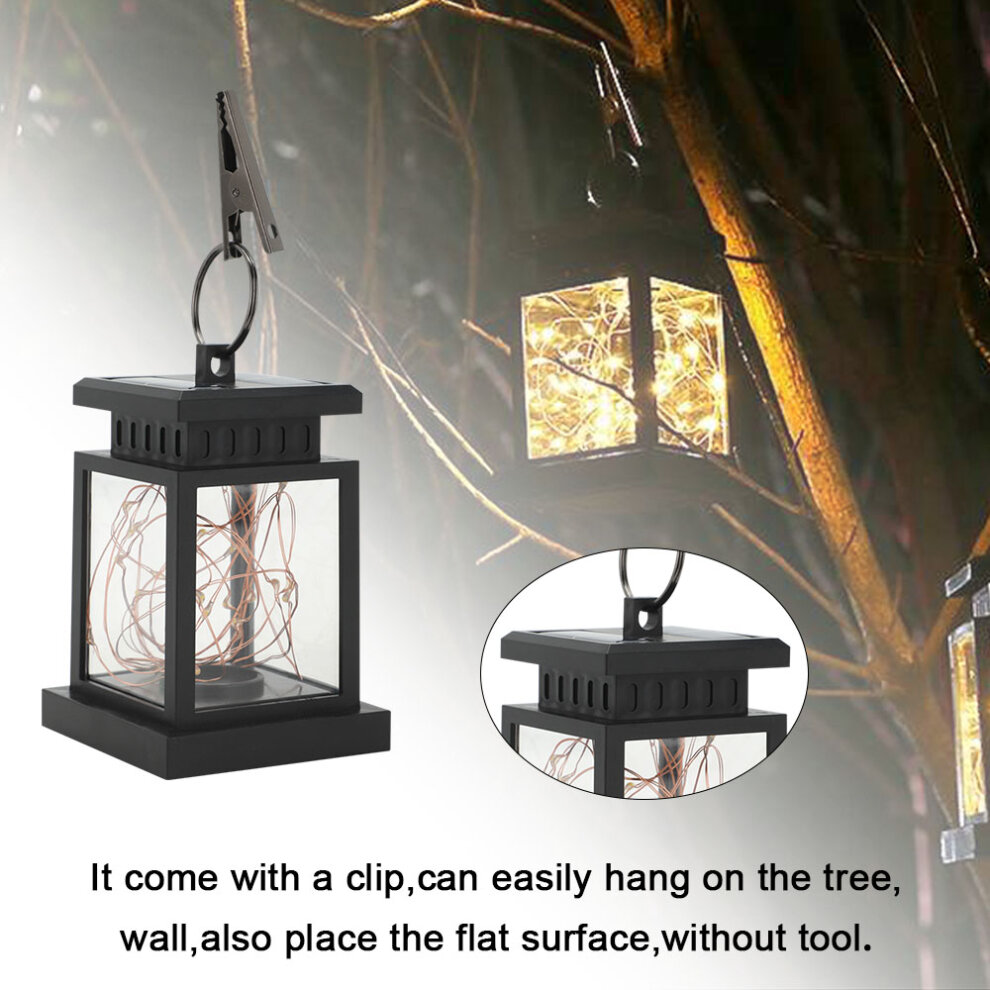 LED Solar Powered Hanging Lantern Lights Outdoor Garden Table Lamp