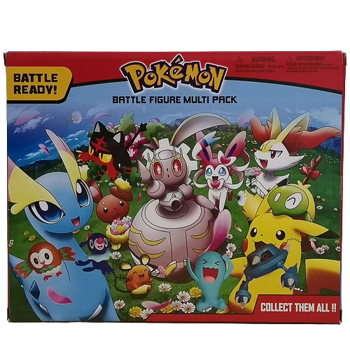 Pokemon Battle Figure Multi Pack Pikachu Eevee Wobbuffet Toys Gifts for Kids 8pcs Set