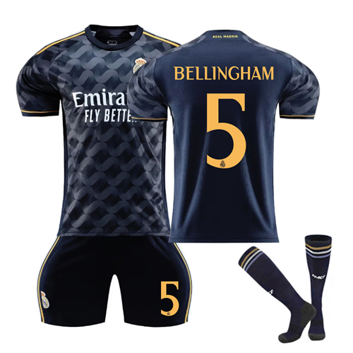 Football Kit No. 5 Bellingham Soccer Jerseys Football Kits Boys Football Training Shirts Shorts and Socks Sportswear Tracksuit