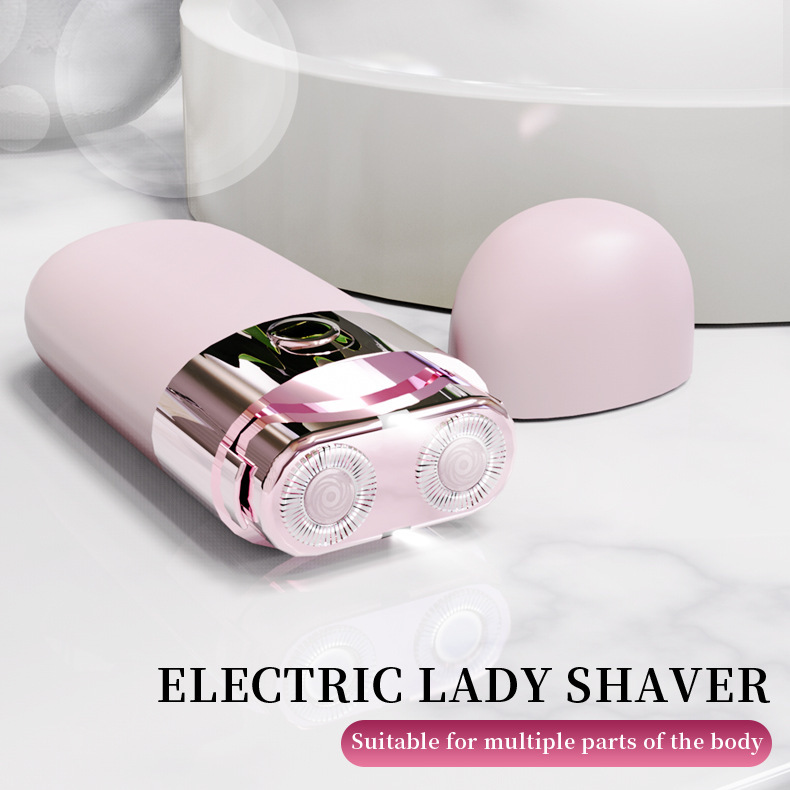 Floating Dual-Head Hair Remover with USB Charging Portable Mini Electric Shaver for Women