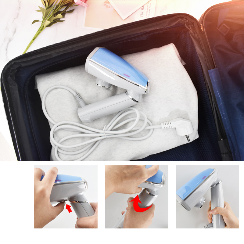 Home and Travel Garment Steamer with Dual Steam Settings Portable Folding Handheld Steam Iron