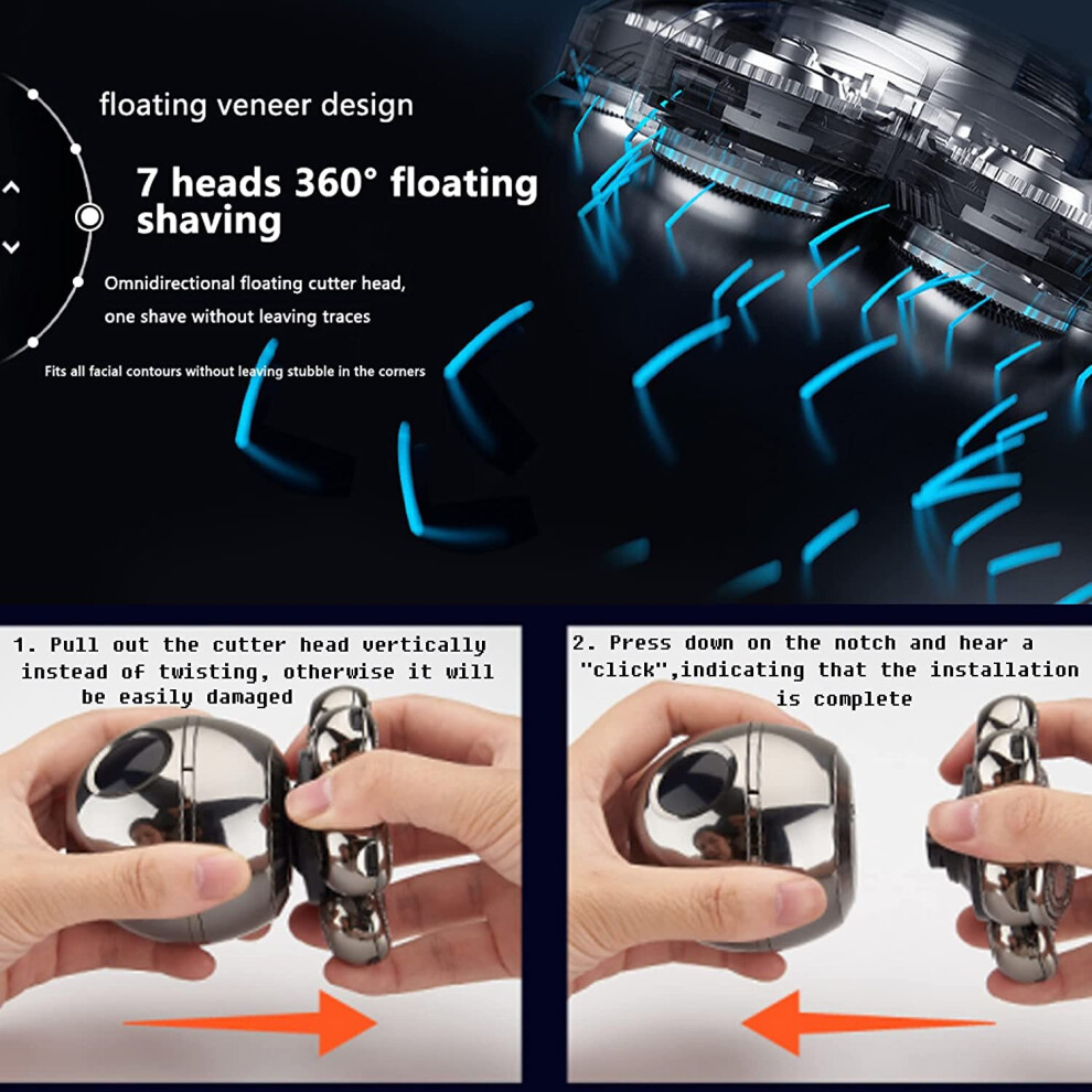 Head Shavers for Bald Men Electric Razor Wet Dry Cordless Skull Shaver