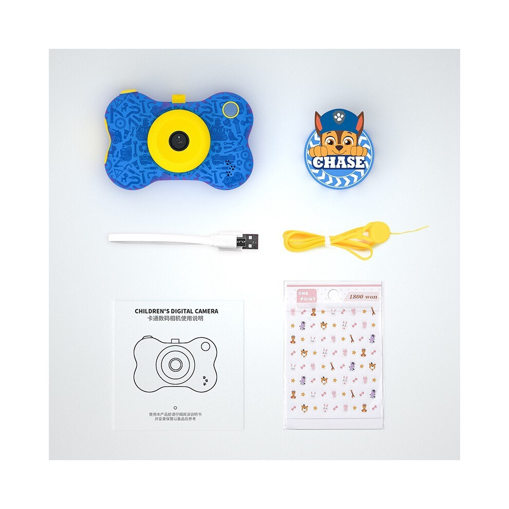 (Marshall) PAW Patrol Cartoon Kids Camera Digital Dual Camera HD 1080P Video Camera Toys Mini Color Children Photography Toy Birthday Gifts