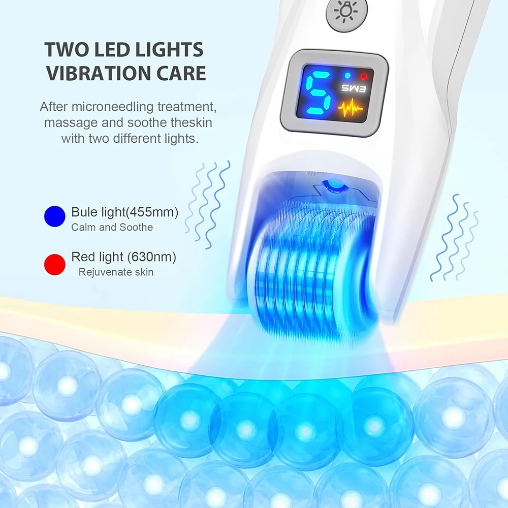 Dr. Pen G5 Bio Roller Electroporation Newest Bio G5 Roller LED EMS Titanium Derma Roller 540 Needle Rejuvenate Collagen Micro Current Vibration LED Device 4 in 1