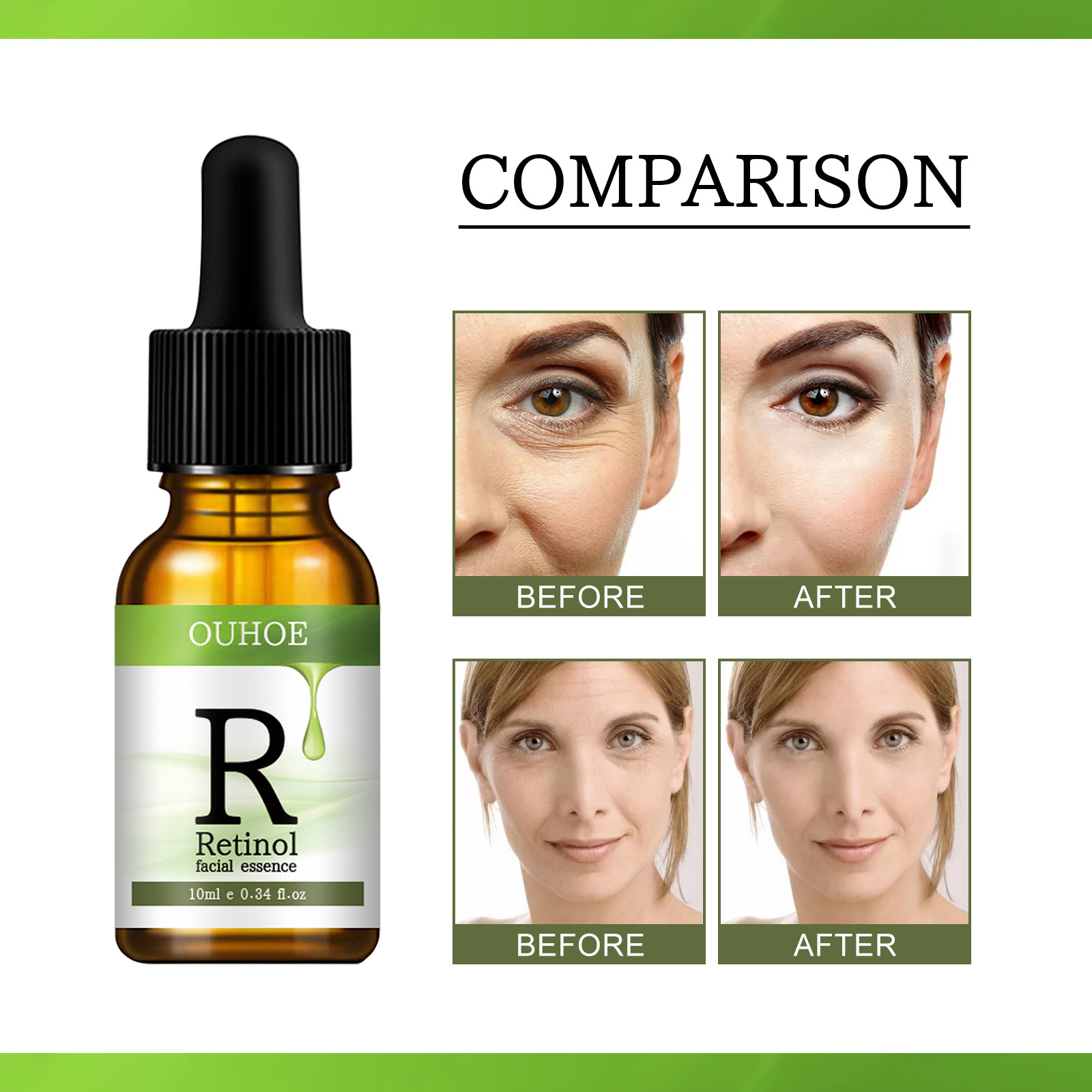 (1 PC) Retinol Serum Face Anti Wrinkle Firming Lifting Moisturizing Whitening Brightening Skin Reduce Fine Lines Anti Aging Essense