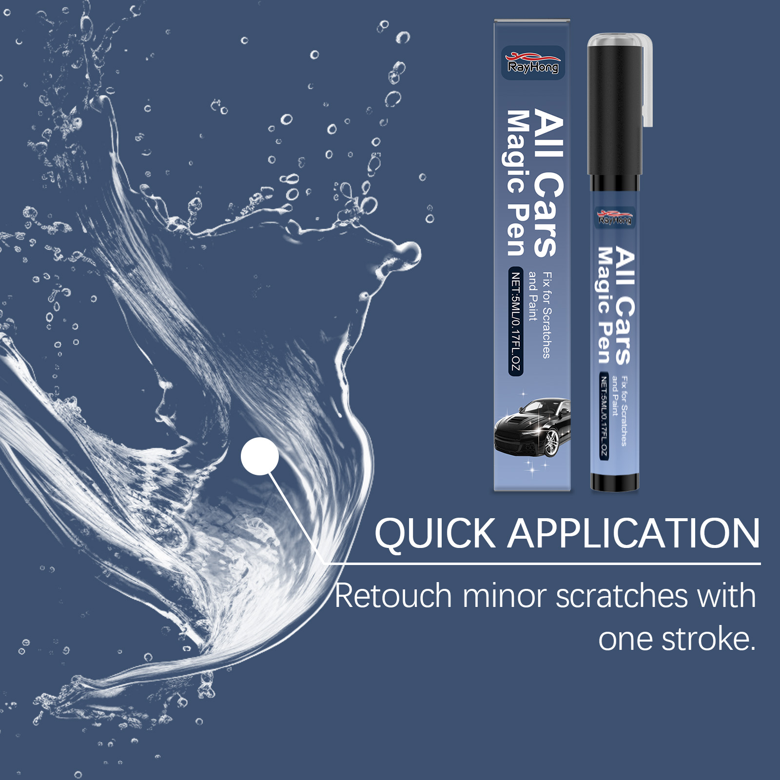 Car Paint Repair Pen, Portable Auto Scratch Remover, For Garage And Home Use,For All Car Compatibility, Car Scratch Remover Pen