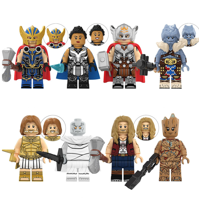 Marvel Super Heroes Minifigure Marvel Studios Set 8 Collectibles Suitable for Party Decorations Kids Festival Gifts Fit Lego