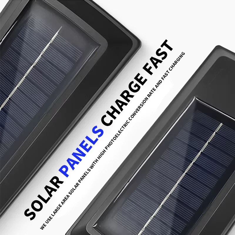 (1 PCS) Solar Outdoor Motion Sensor LED Street Light IP65 3 Modes Remote Control