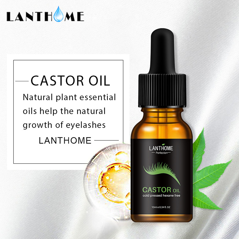Lanthome Castor Oil Eyelash Serum 10ml Nourishing Lash Conditioner for Natural Growth Home Use
