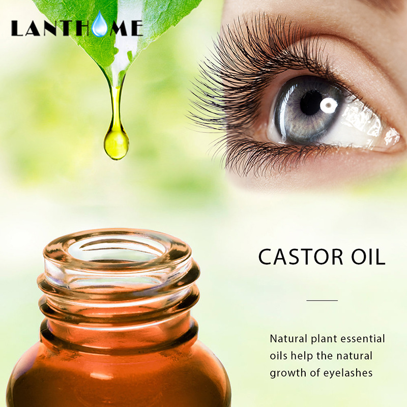 Lanthome Castor Oil Eyelash Serum 10ml Nourishing Lash Conditioner for Natural Growth Home Use