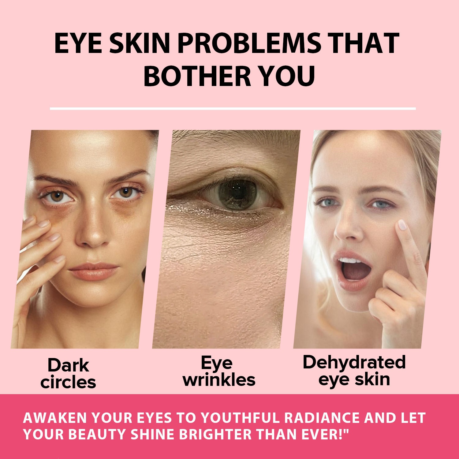 Sauvasine Pink Peptide Eye Cream For Firming Hydrating And Smoothing Eye Area Daily Anti Aging Care 30ml