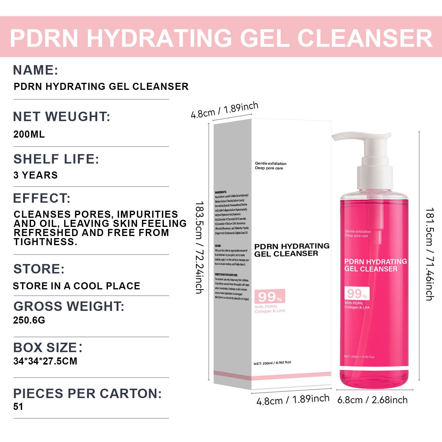 Jelly Foam Facial Cleanser For Pore Deep Cleaning And Daily Face Wash Gentle Purifying Mousse