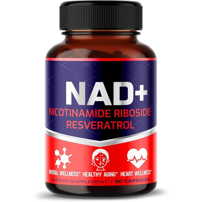 Nad Plus Capsules 90 Count Nicotinamide Riboside Resveratrol Cellular Energy Anti Aging Support Supplement