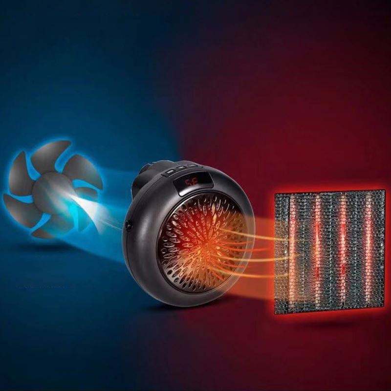 Mini Electric Heater Home Office Micro Heater Mini Smart Mini Heater Fan Heater Practical Wall-Outlet Powerful Warm Blower