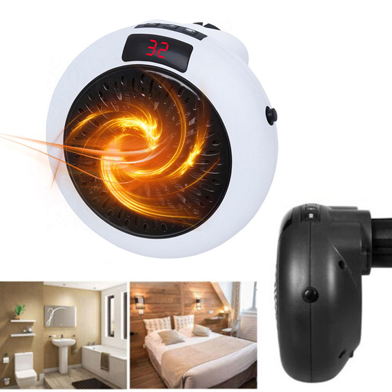 Mini Electric Heater Home Office Micro Heater Mini Smart Mini Heater Fan Heater Practical Wall-Outlet Powerful Warm Blower