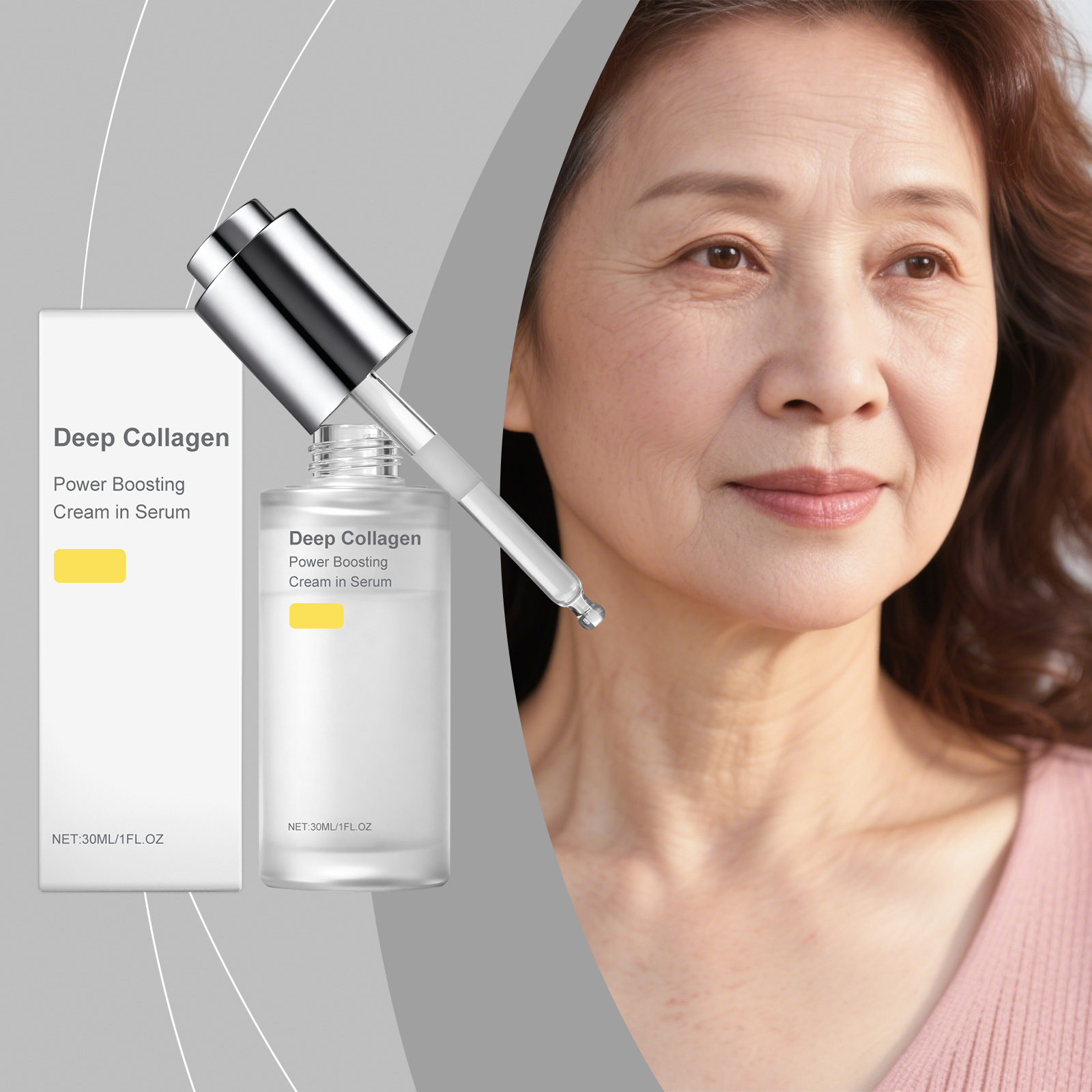 Collagen Moisturizing Essence Liquid Nourish Hydrate Facial Skin Elastic Soft Smooth Daily Care Serum Deep Gentle Mild Refreshing