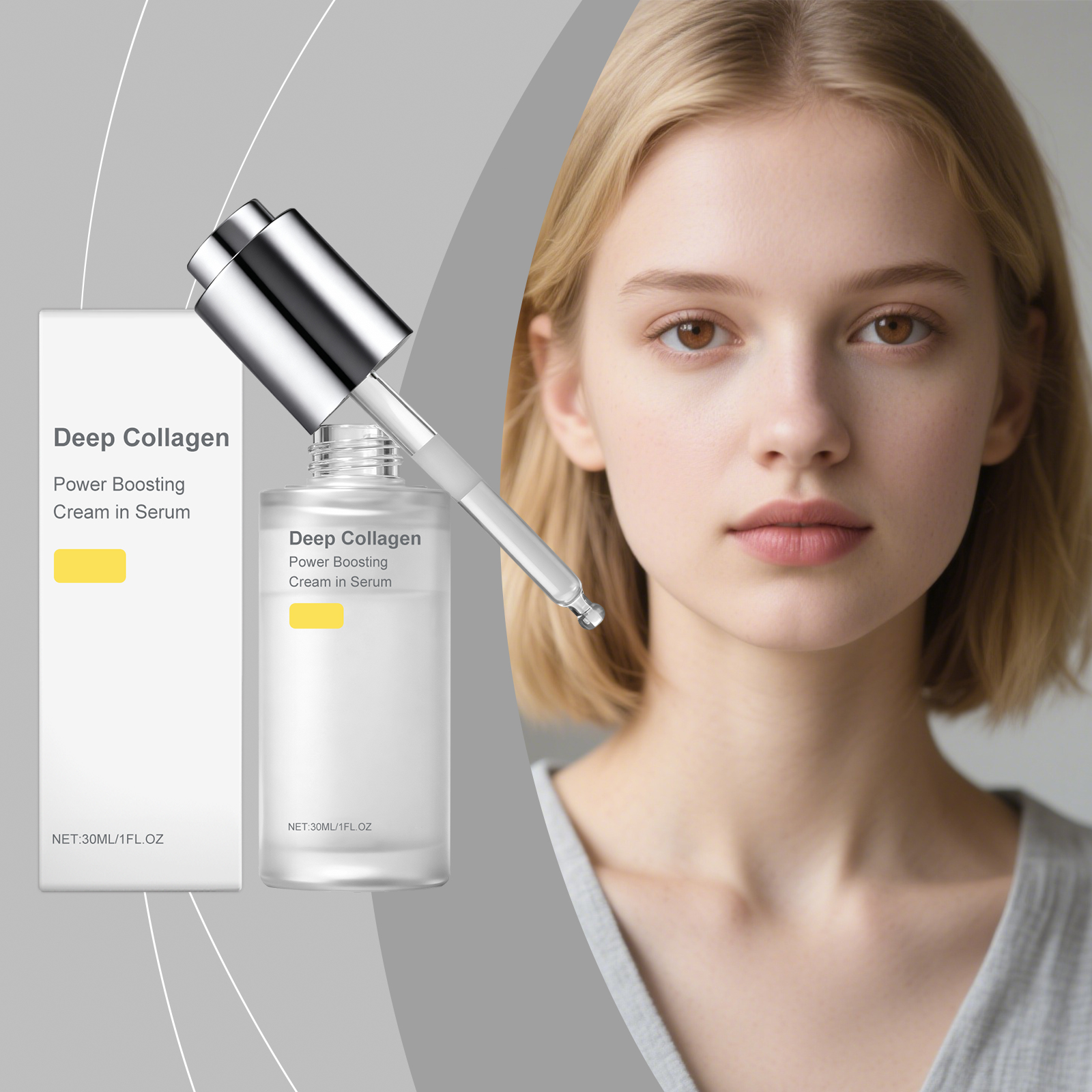Collagen Moisturizing Essence Liquid Nourish Hydrate Facial Skin Elastic Soft Smooth Daily Care Serum Deep Gentle Mild Refreshing