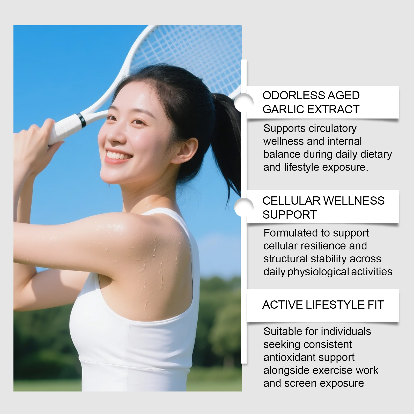 Garlic Extract Soft Capsules Care Body Boost Energy Daily Nutrition Dietary Supplement Balanced Diet