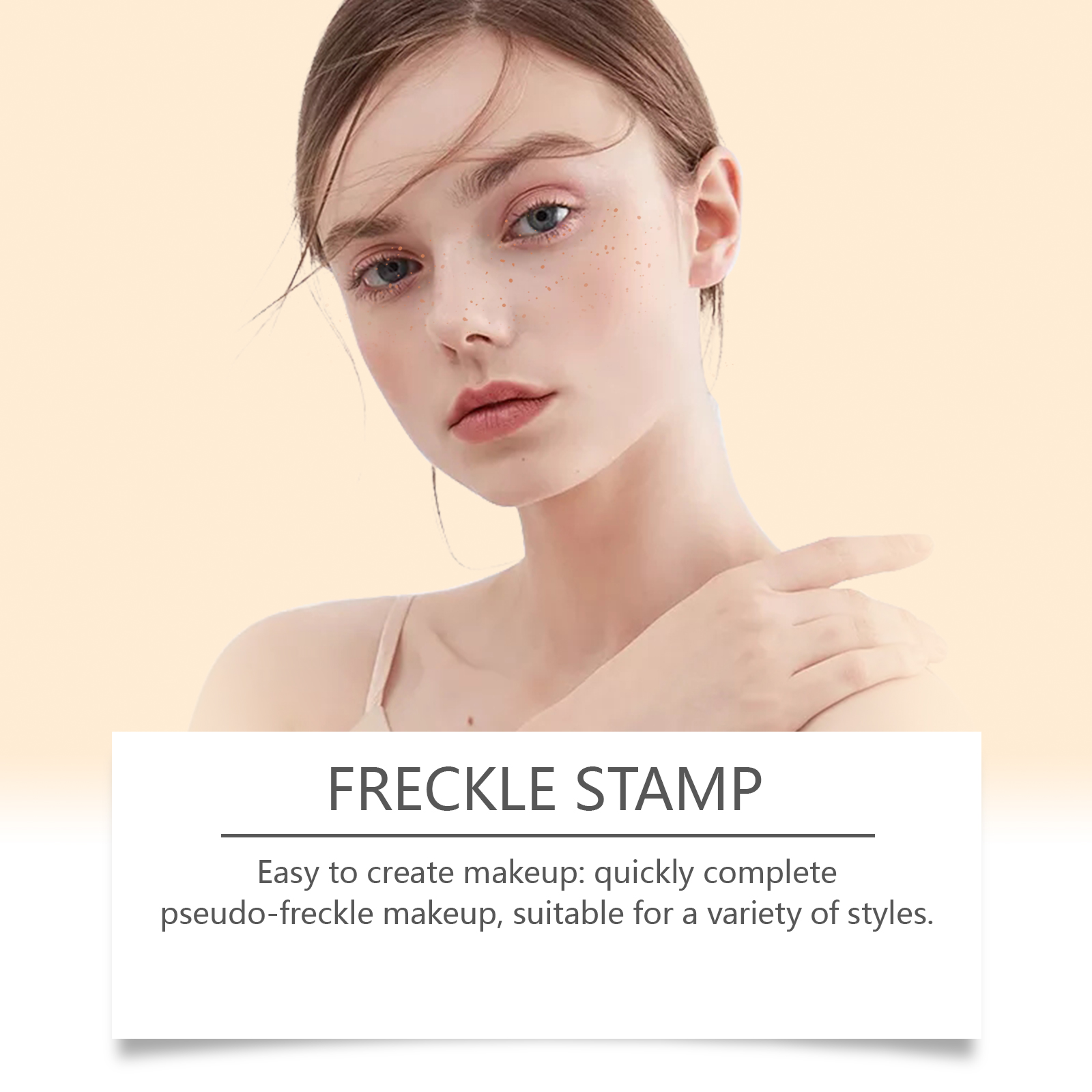 Brown Freckle Stamp Pen Waterproof Smooth Color Rendering Versatile Portable Create Creative European American Style Fake Freckle Makeup