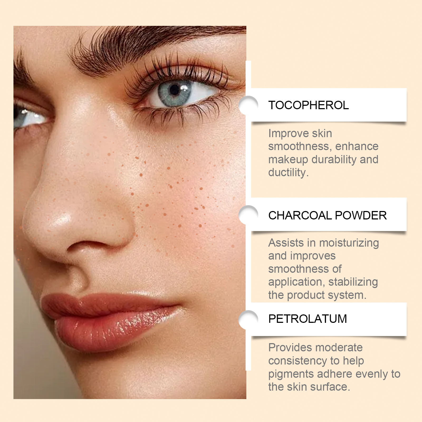 Brown Freckle Stamp Pen Waterproof Smooth Color Rendering Versatile Portable Create Creative European American Style Fake Freckle Makeup