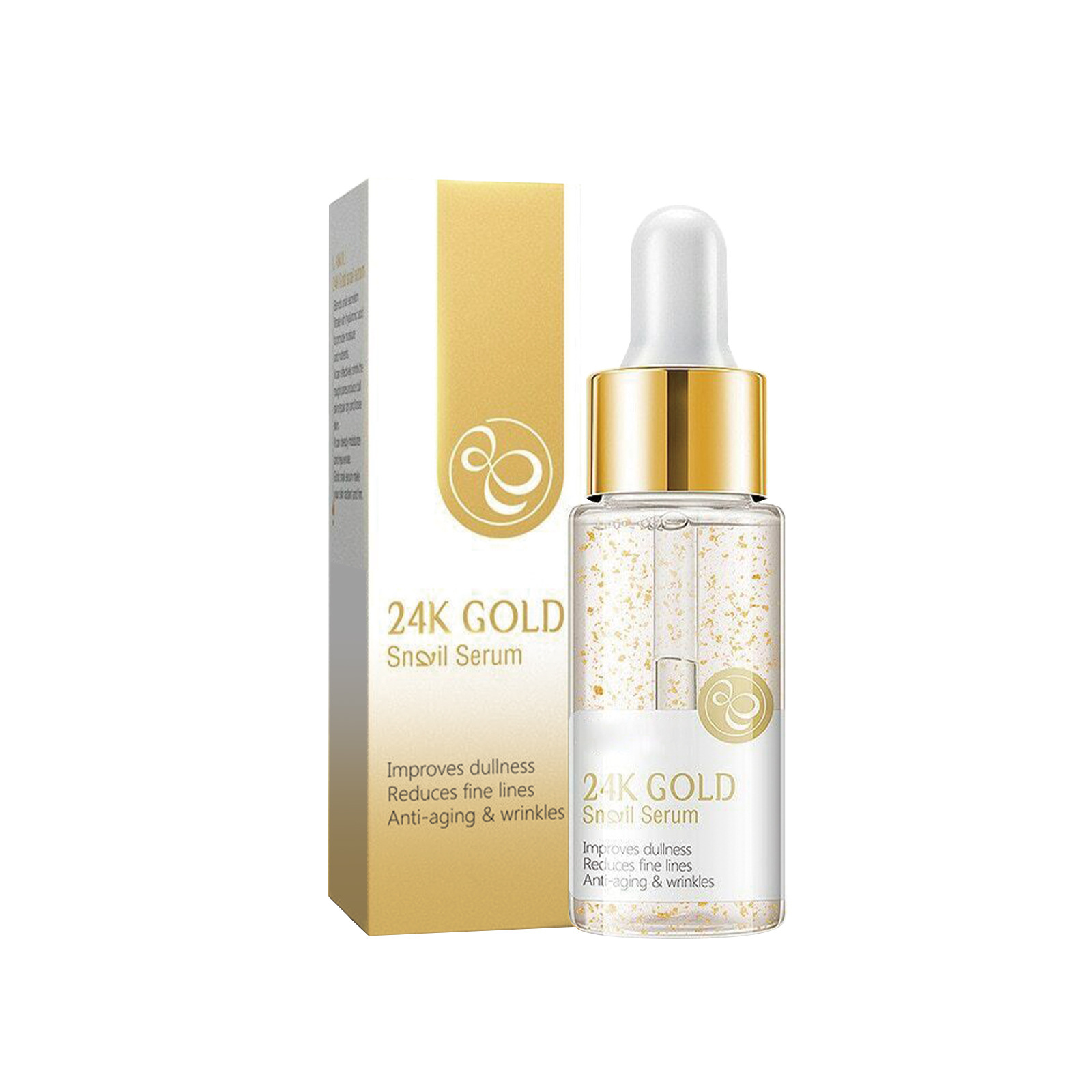 Twenty Four K Gold Anti Aging Brightening Essence Oil Firm Lifting Anti Wrinkle Fine Lines Nasolabial Folds Facial Skin