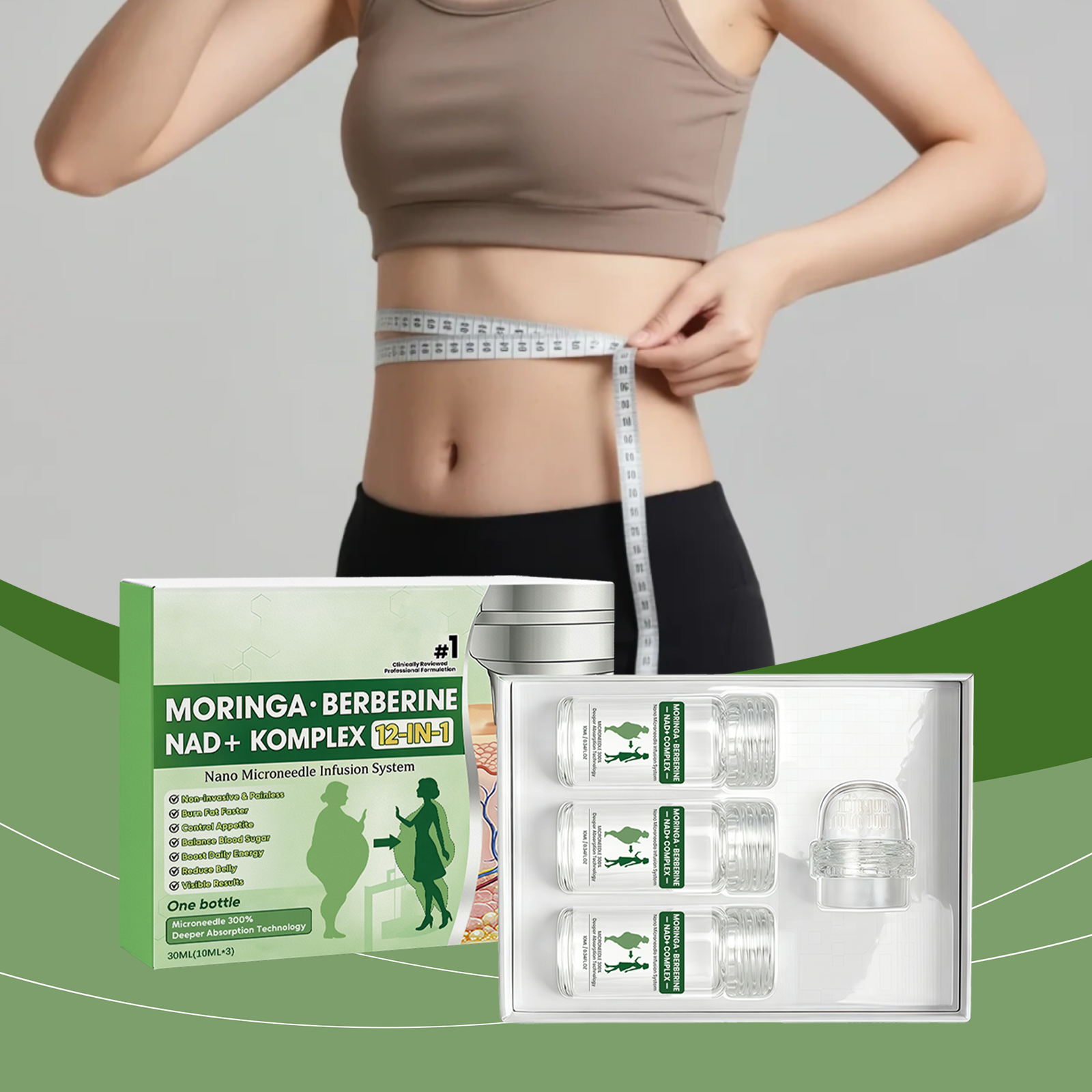 Body Roller Essence Light Nourish Daily Convenient Shape Figure Lines Skin Rolling Massage Care