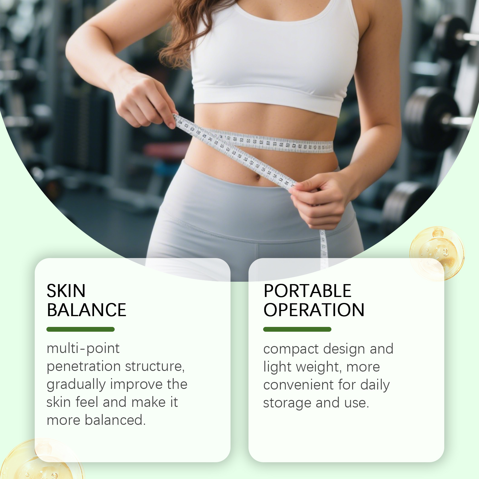Body Roller Essence Light Nourish Daily Convenient Shape Figure Lines Skin Rolling Massage Care