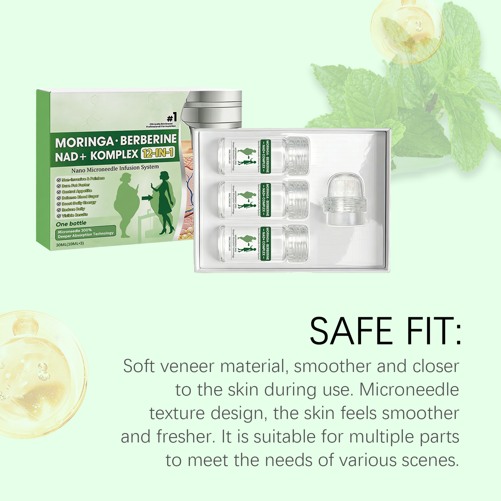 Body Roller Essence Light Nourish Daily Convenient Shape Figure Lines Skin Rolling Massage Care
