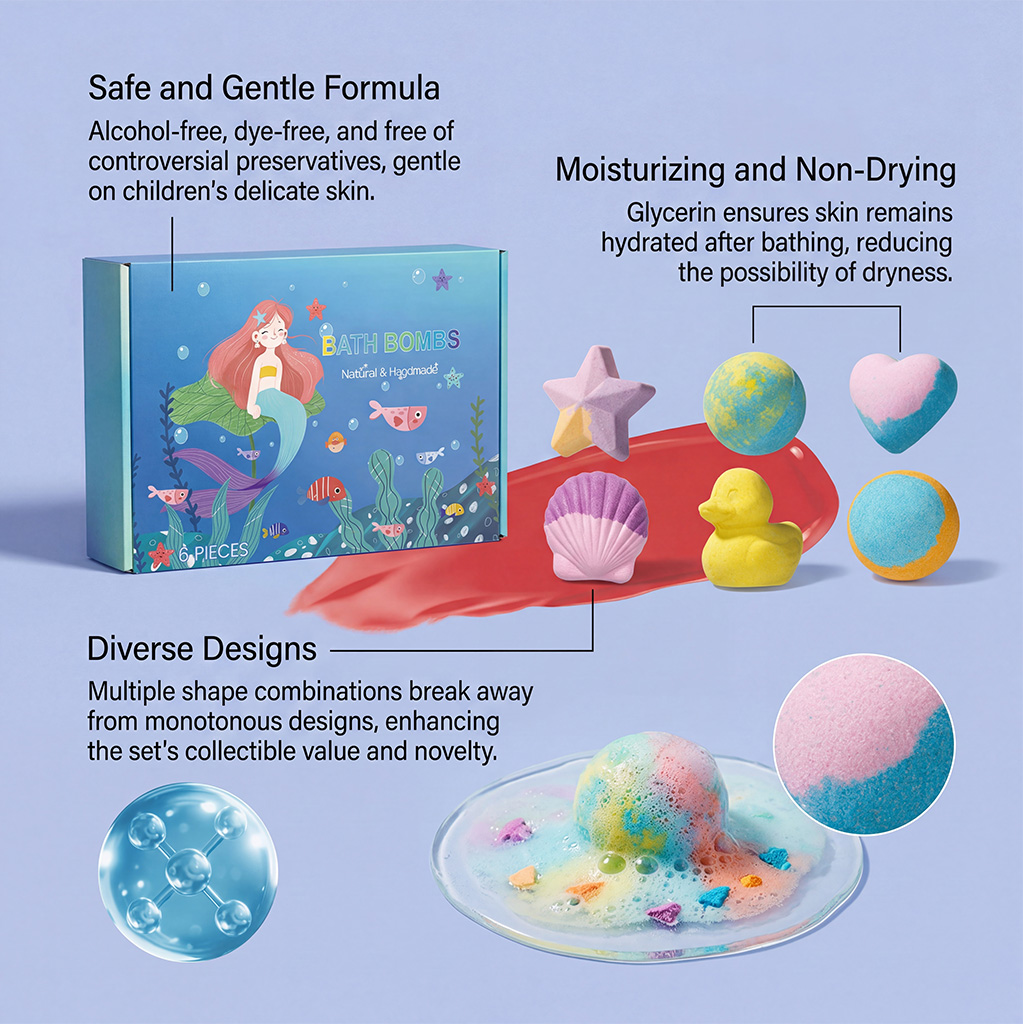 Mixed Shape Bath Salt Ball Set For Bathing Use Moisturize Skin Relax Body And Mind Kit