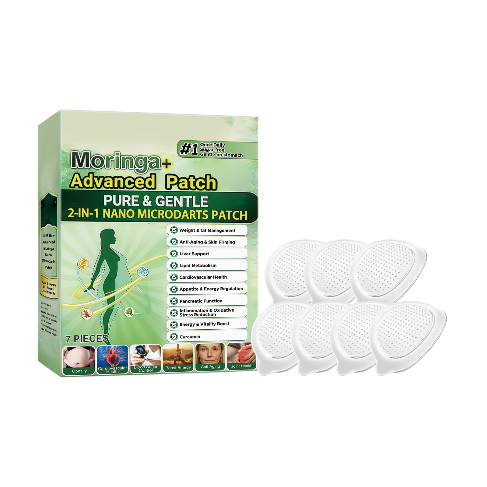 Moringa Body Care Patch Mildly Nurtures Skin Contours Light Soft Breathable Daily Lazy Skincare