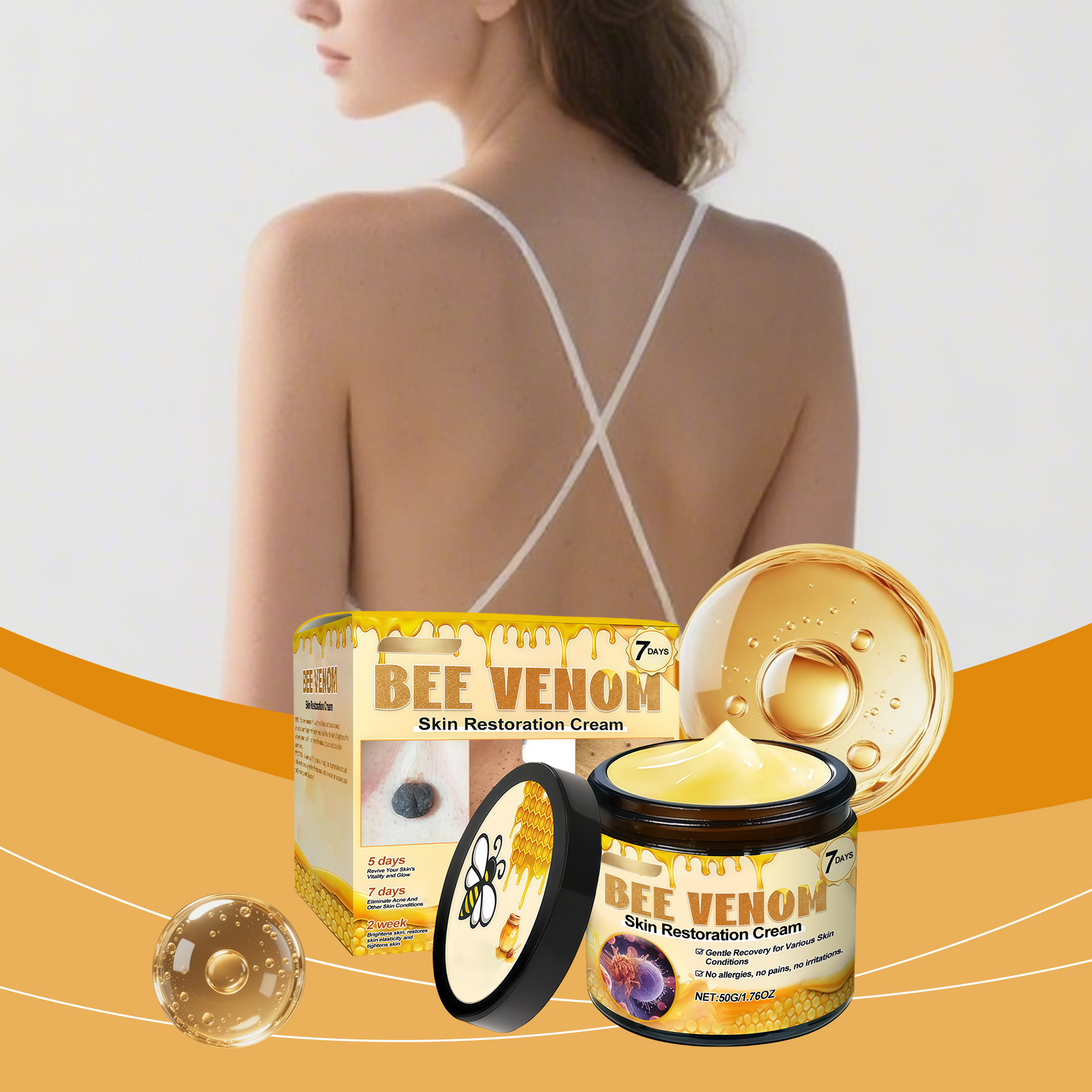 Body Cream Gentle Massage Nourish Soft Clean Skin Care Body Mole Special Spot