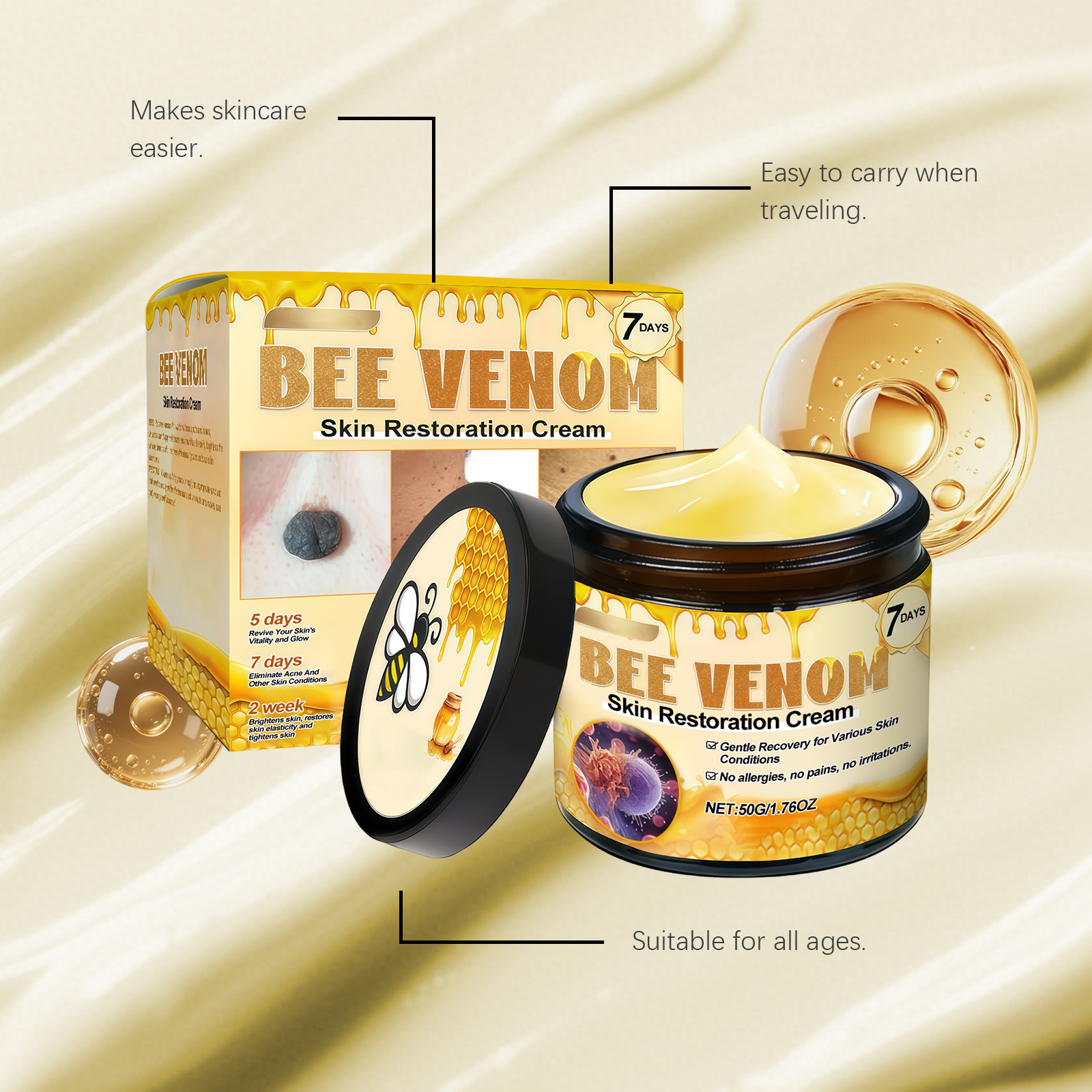 Body Cream Gentle Massage Nourish Soft Clean Skin Care Body Mole Special Spot