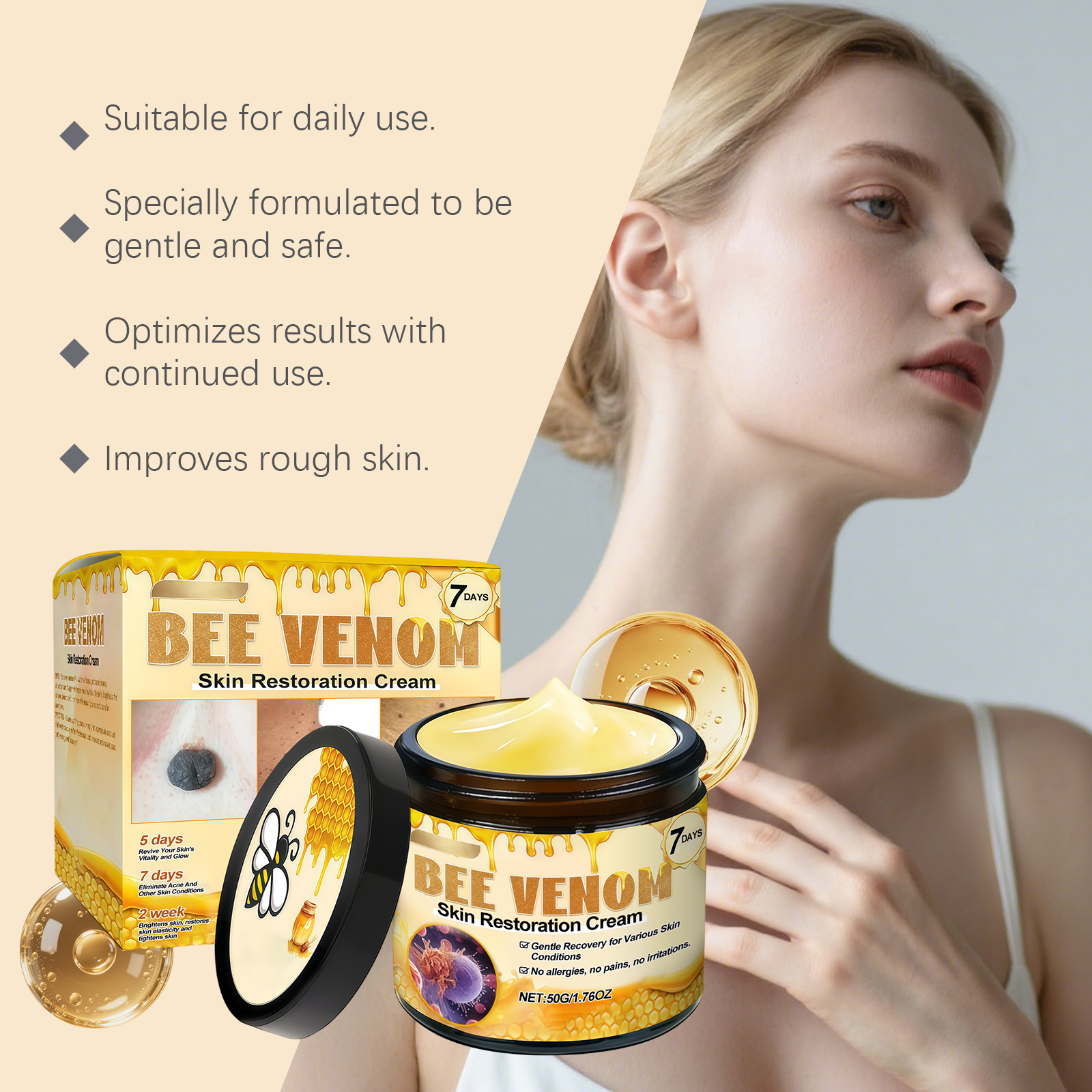 Body Cream Gentle Massage Nourish Soft Clean Skin Care Body Mole Special Spot