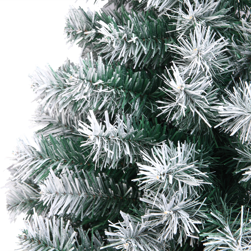 Home Pre-Lit Natural Snowy Christmas Tree - 6ft
