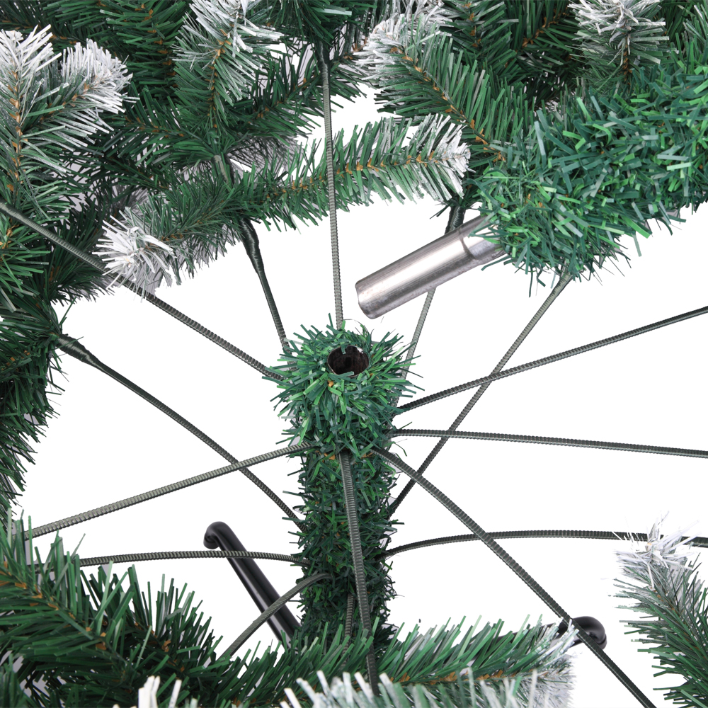 Home Pre-Lit Natural Snowy Christmas Tree - 6ft