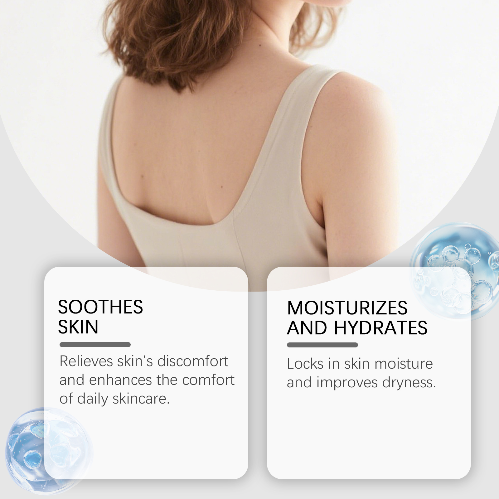 Castor Oil Care Roller Essence Mild Moisturizing Body Skin Hydrating Daily Care Serum