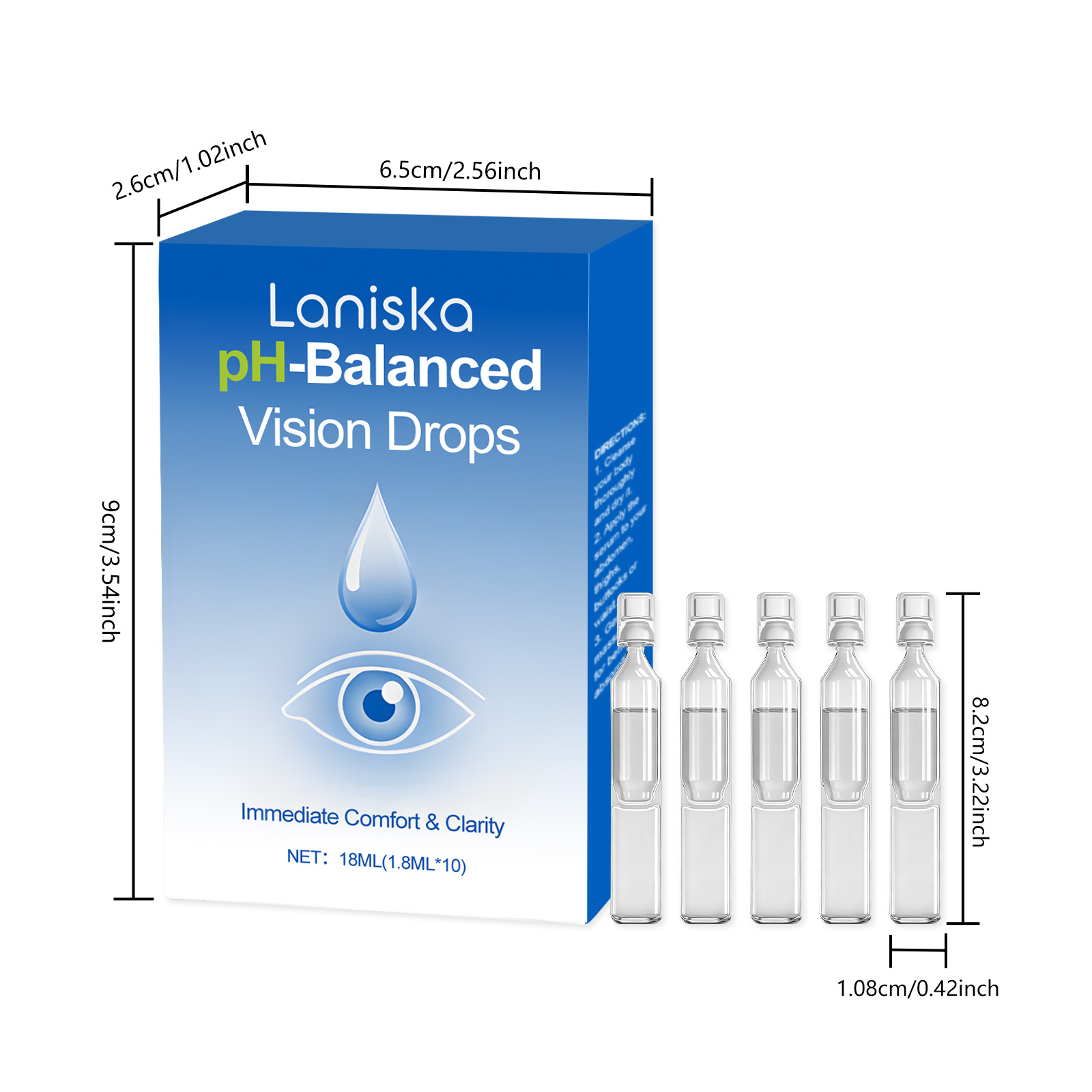 Eye Moisturizing Drops Gentle Nourish Moisturize Eye Hydration Daily Care Comfortable Eye Care