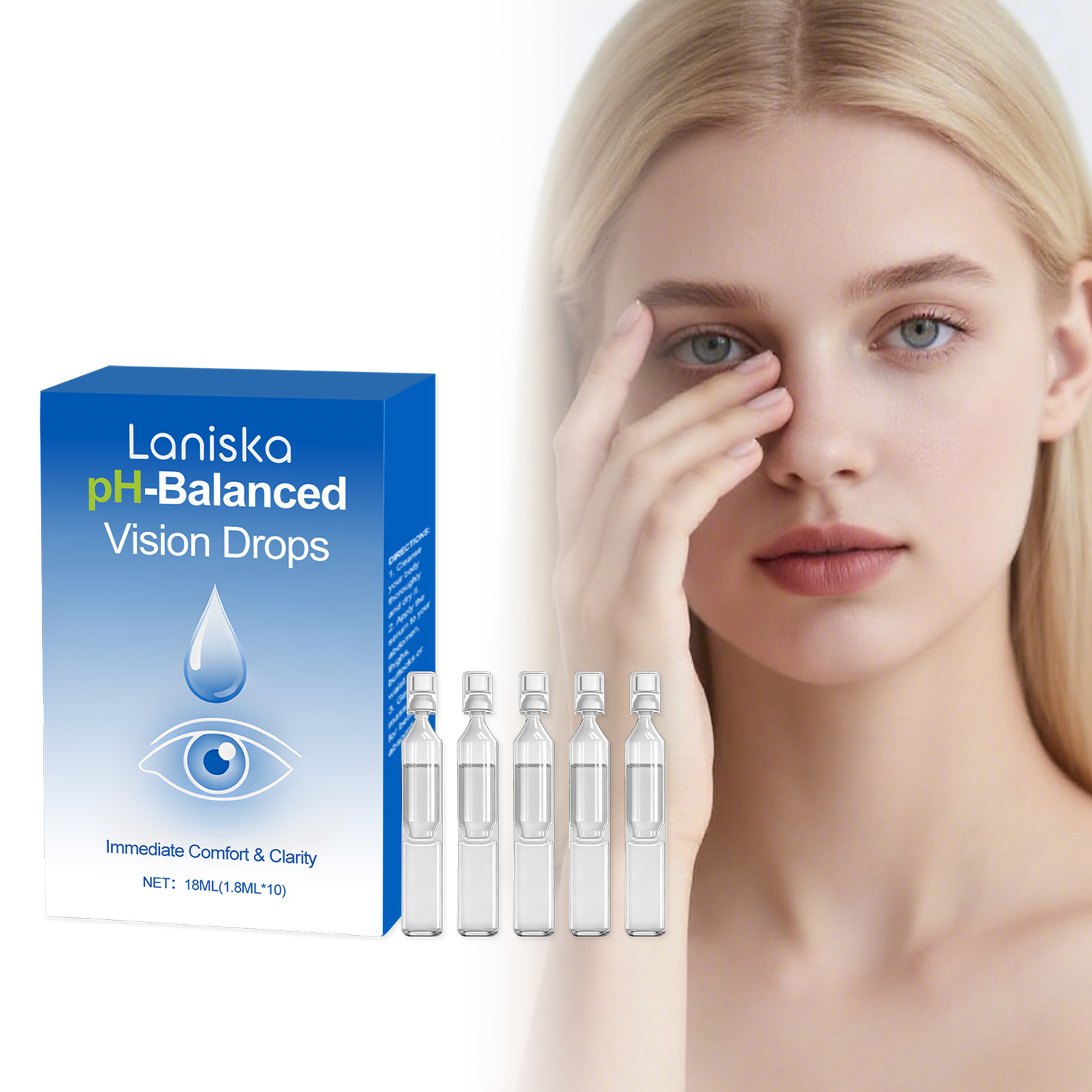 Eye Moisturizing Drops Gentle Nourish Moisturize Eye Hydration Daily Care Comfortable Eye Care
