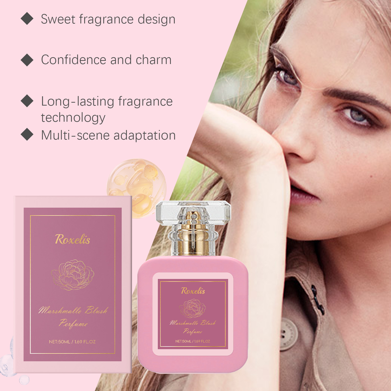 Strawberry Candy Sweet Vitality Perfume Fresh Sweet Long Lasting Fragrance Dating Commute Multi Scene Portable Perfume