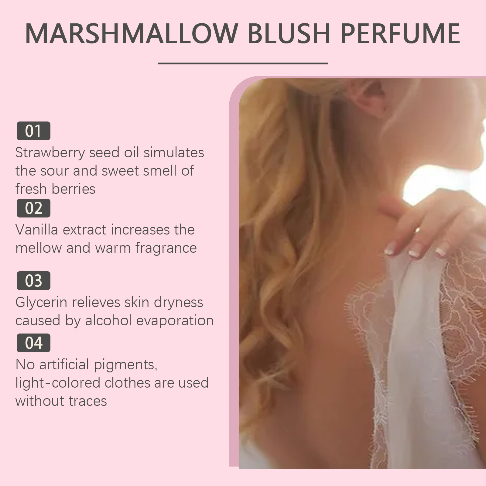 Strawberry Candy Sweet Vitality Perfume Fresh Sweet Long Lasting Fragrance Dating Commute Multi Scene Portable Perfume