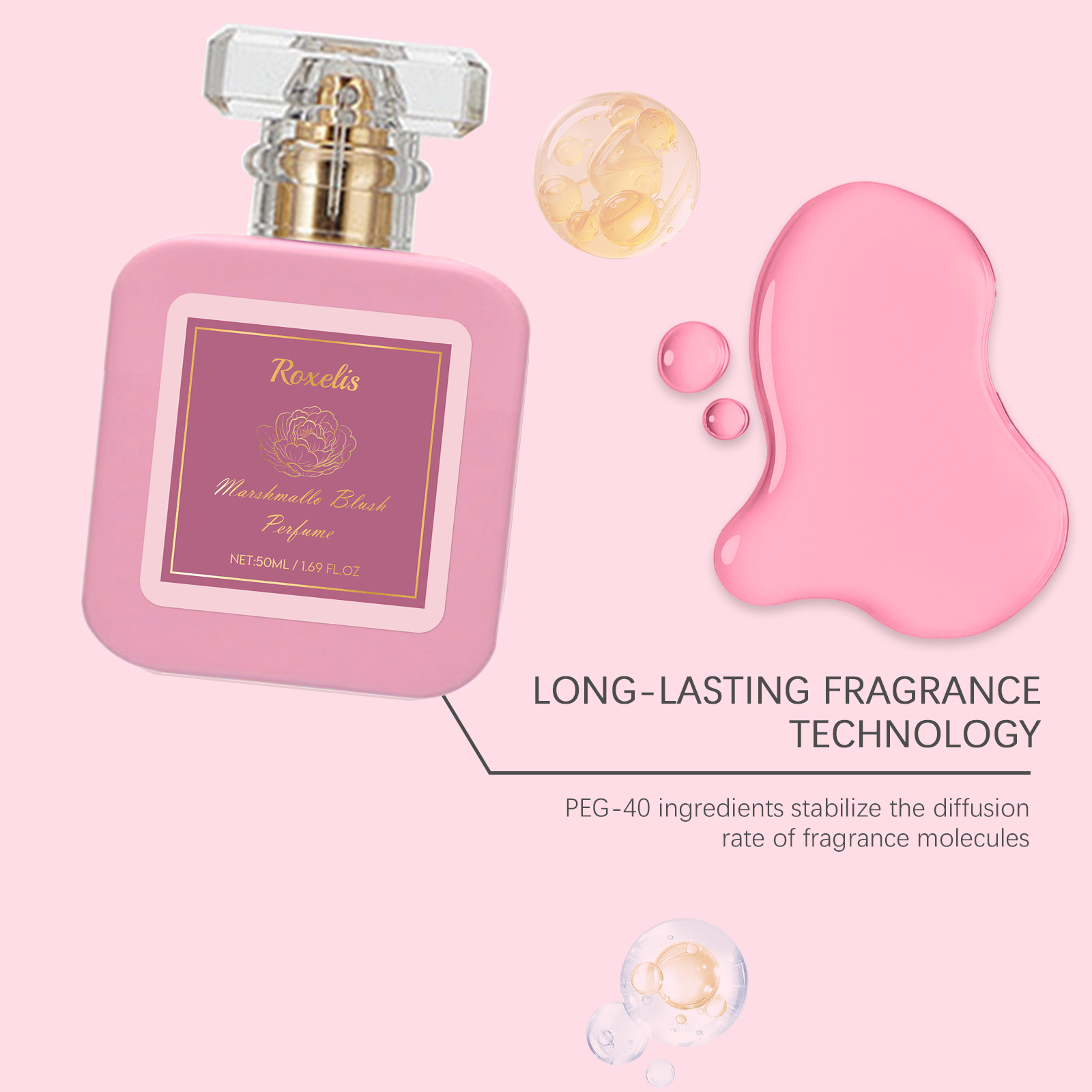 Strawberry Candy Sweet Vitality Perfume Fresh Sweet Long Lasting Fragrance Dating Commute Multi Scene Portable Perfume