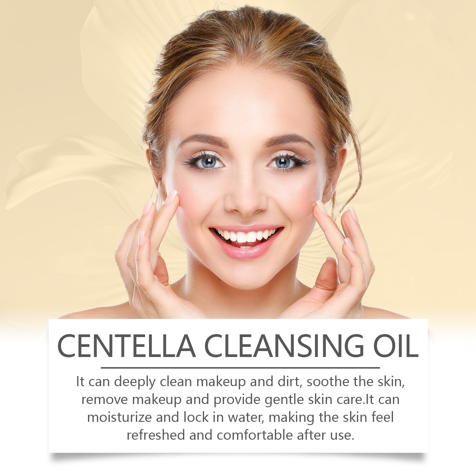 Centella Asiatica Light Cleansing Oil Refreshing Gentle Clean Face Lips Eyes Makeup Remover