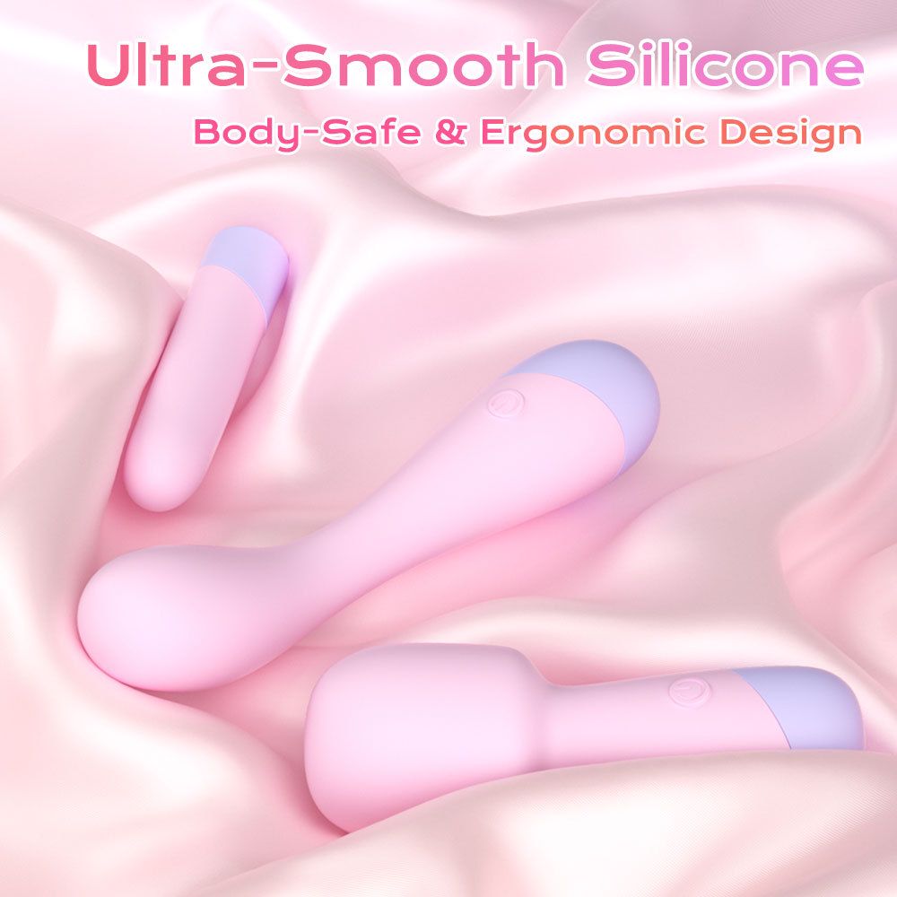 (Mini Vibrator) Adult Sex Toy Vibrating Wand Wand Female Masturbator AV Wand 10 Frequency Vibration Massage Mini G-Spot Vibrator Love Egg