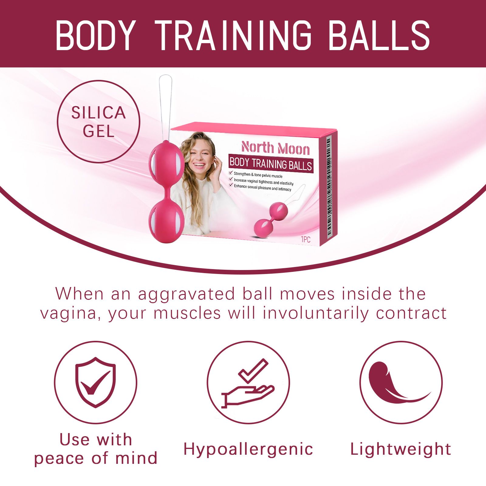 Pelvic Floor Training Balls For Body Exercise And Daily Personal Care