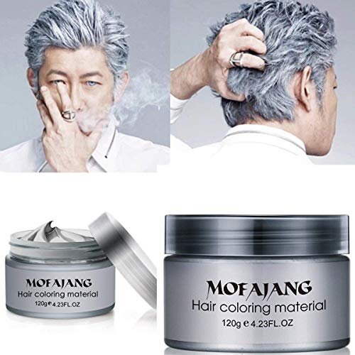 MOFAJANG Natural Hair Wax Color Styling Cream Mud, Adofect Natural Hairstyle Dye Pomade,Temporary Hairstyle Cream 4.23 oz, Hairstyle Wax for Men and Women